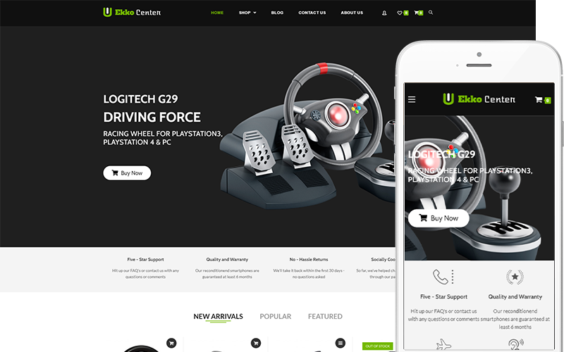 Ekko Center - Toys and Game Accessories Theme WooCommerce Theme