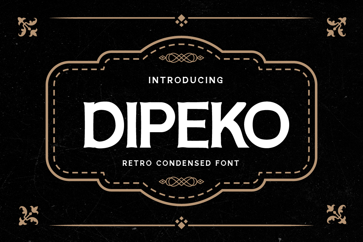 Dipeko - Retro Condensed Font