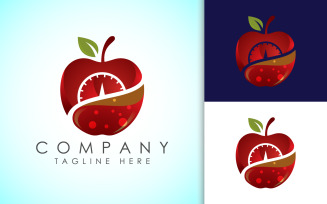 Apple diet logo design vector2