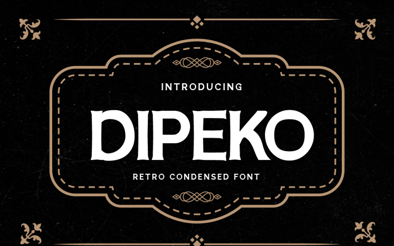 Dipeko - Retro Condensed Font