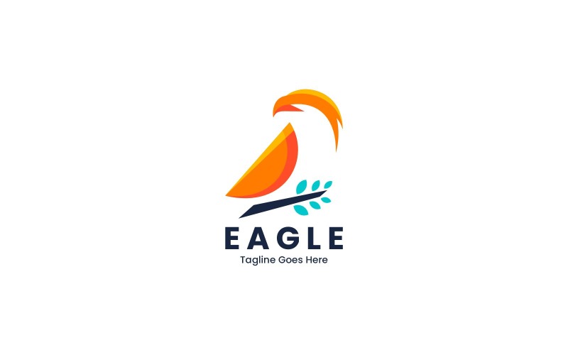 Eagle Simple Mascot Logo 2 Logo Template