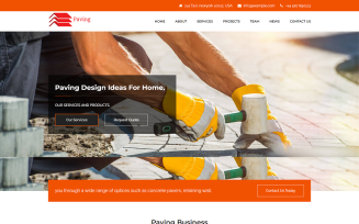 Paving Contractor Landing HTML Template