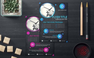 Professional and Modern Black Flyer Design - Corporate Identity