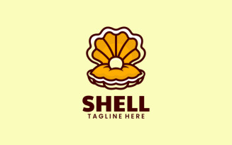 Shell Simple Mascot Logo Style