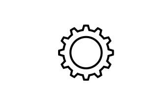 Gear machine symbol logo design vector v13