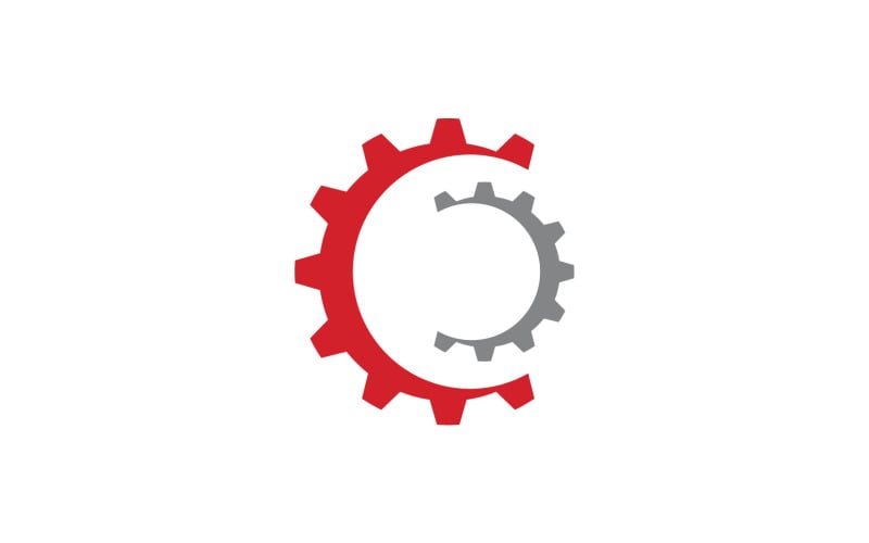 Gear machine symbol logo design vector v5 Logo Template