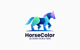 Horse Gradient Colorful Logo Vol.8