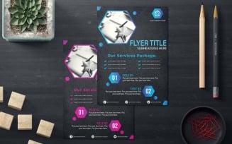 NEW Professional and Modern Black Flyer Design - Corporate Identity