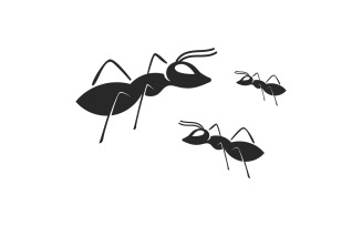 Ant head animals logo vector v10