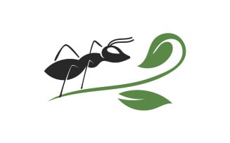 Ant head animals logo vector v1