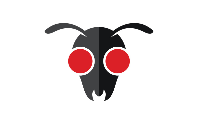 Ant head animals logo vector v5 Logo Template