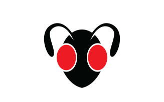 Ant head animals logo vector v7