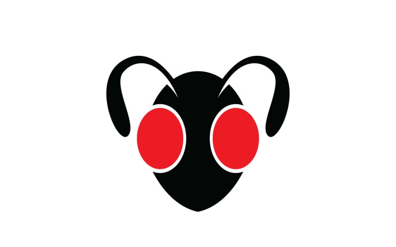 Ant head animals logo vector v7 Logo Template