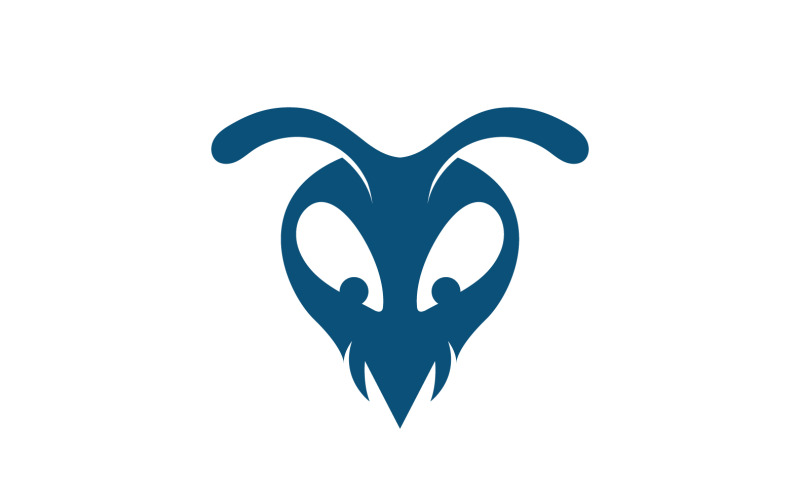 Ant head animals logo vector v8 Logo Template