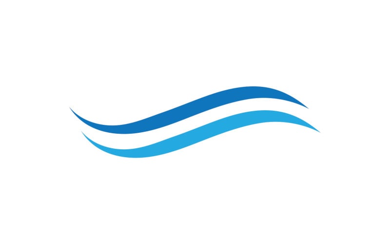 Beach water wave logo design company logo v13 Logo Template