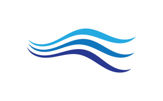 Beach water wave logo design company logo v14