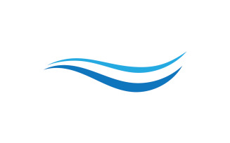 Beach water wave logo design company logo v15