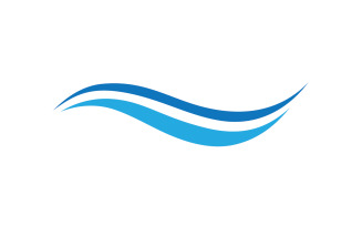 Beach water wave logo design company logo v17