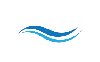 Beach water wave logo design company logo v22