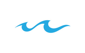 Beach water wave logo design company logo v26