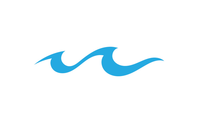 Beach water wave logo design company logo v26 Logo Template