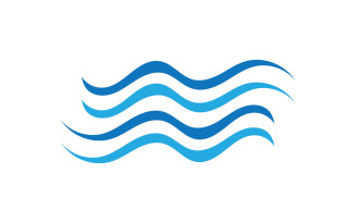 Beach water wave logo design company logo v3