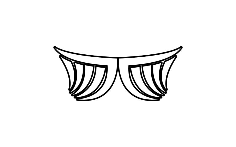 Black wing bird falcon logo vector v15 Logo Template