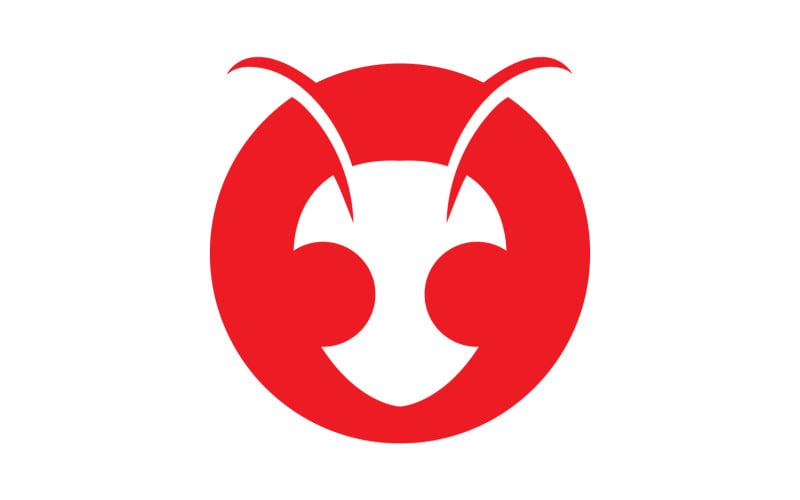 Ant head animals logo vector v14 Logo Template