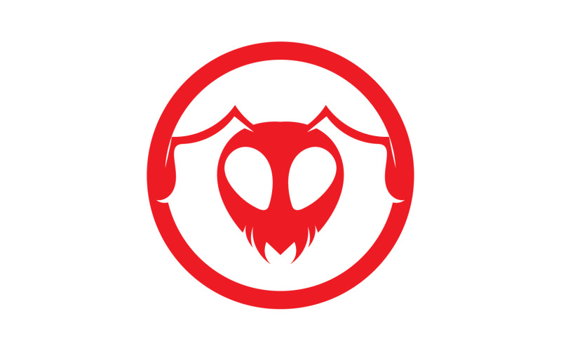 Ant head animals logo vector v19 Logo Template
