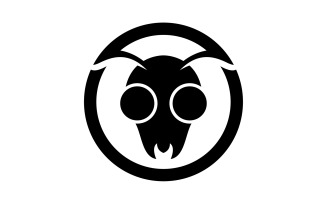 Ant head animals logo vector v21