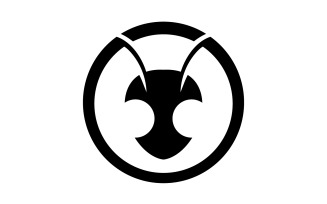 Ant head animals logo vector v22