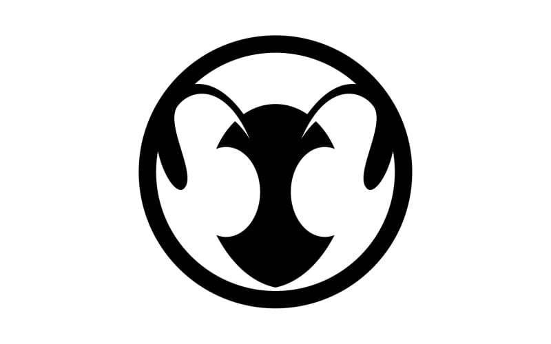 Ant head animals logo vector v23 Logo Template