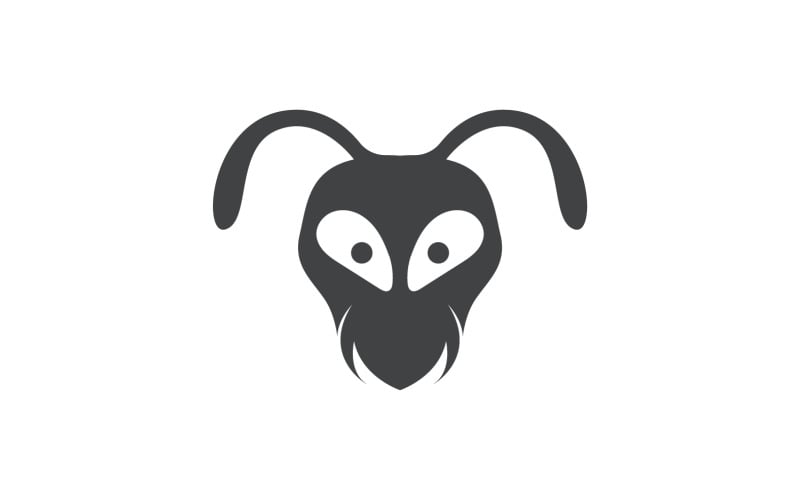 Ant head animals logo vector v25 Logo Template