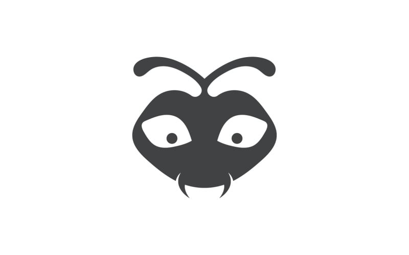 Ant head animals logo vector v26 Logo Template