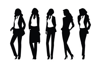 Businesswomen silhouette bundle design