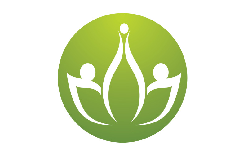 Flower lotus yoga symbol vector design company name v24 Logo Template