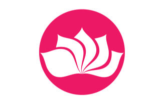Flower lotus yoga symbol vector design company name v31