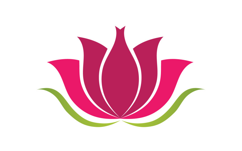 Flower lotus yoga symbol vector design company name v5 Logo Template