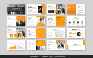 Annual report business powerpoint presentation slide template and business proposal style
