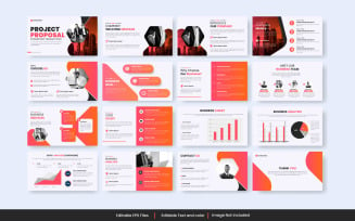 Annual report business powerpoint presentation slide template and business proposal