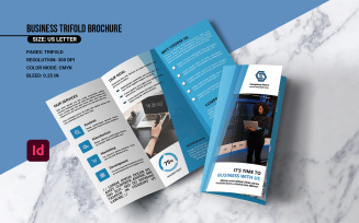 Business Brochure Trifold Adobe Indesign Template