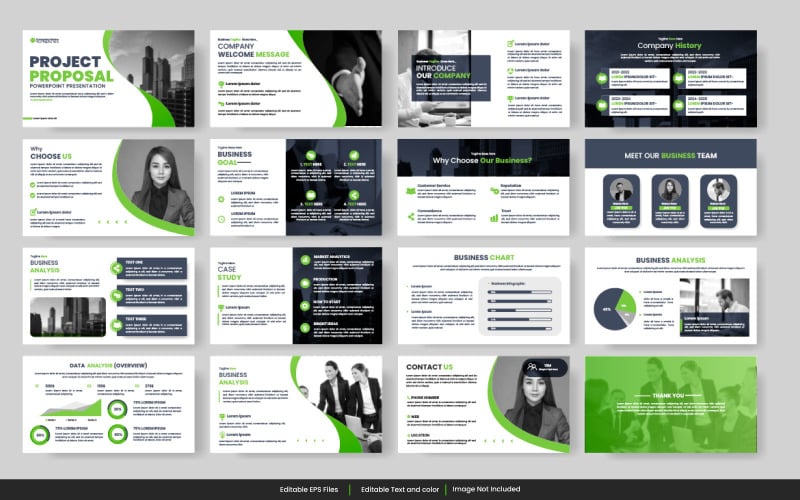 vector Annual report business powerpoint presentation slide template and business proposal Illustration