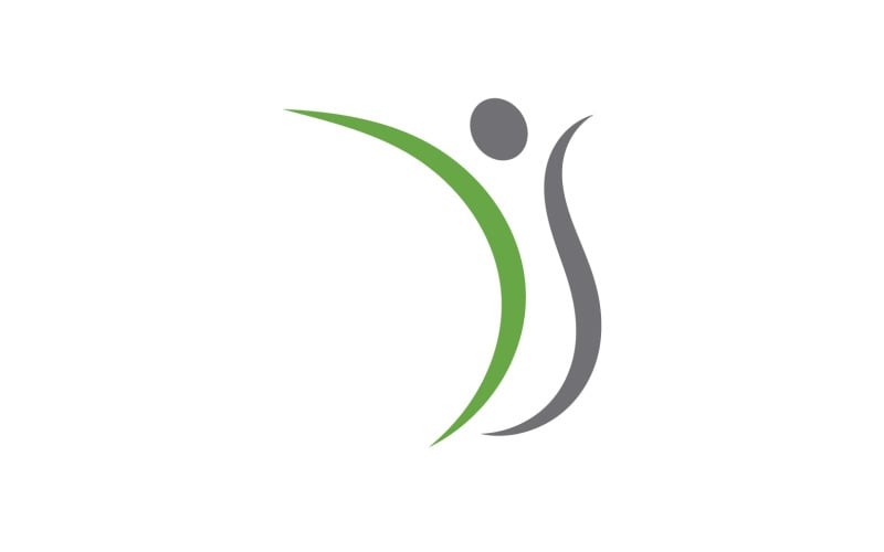 Human caracter health people logo vector v22 Logo Template