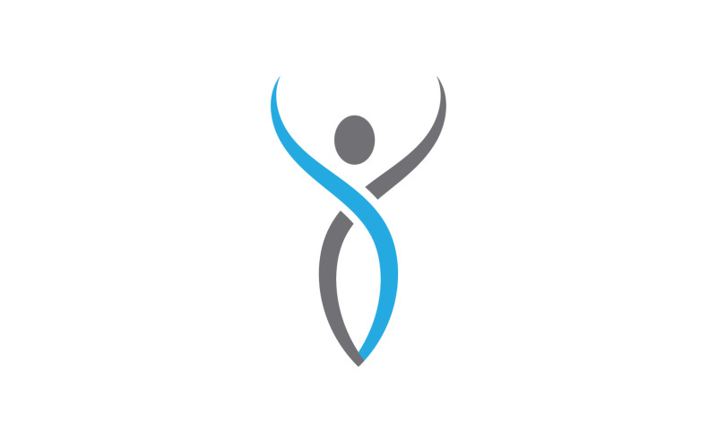 Human caracter health people logo vector v23 Logo Template