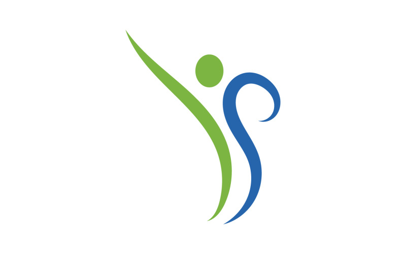 Human caracter health people logo vector v29 Logo Template