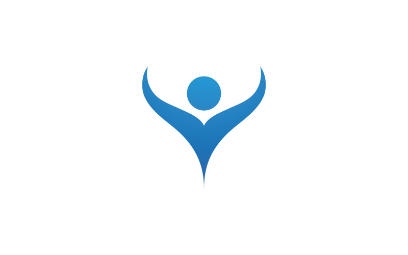Human caracter health people logo vector v34 Logo Template