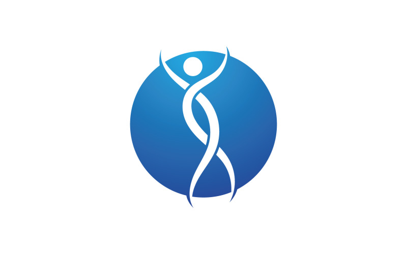Human caracter health people logo vector v70 Logo Template