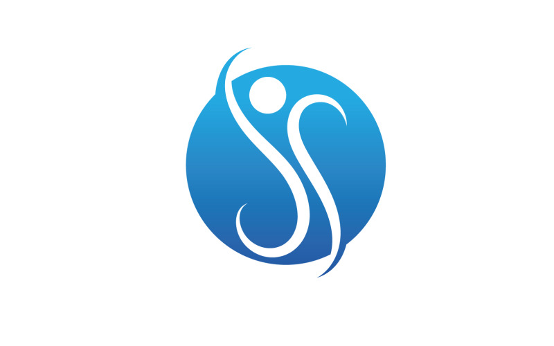 Human caracter health people logo vector v73 Logo Template