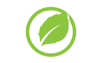 Leaf green tea nature fresh logo v10