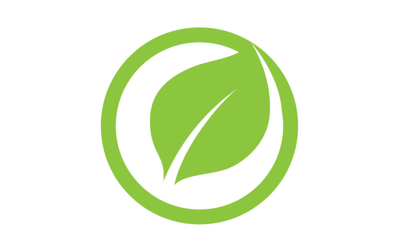 Leaf green tea nature fresh logo v11 Logo Template